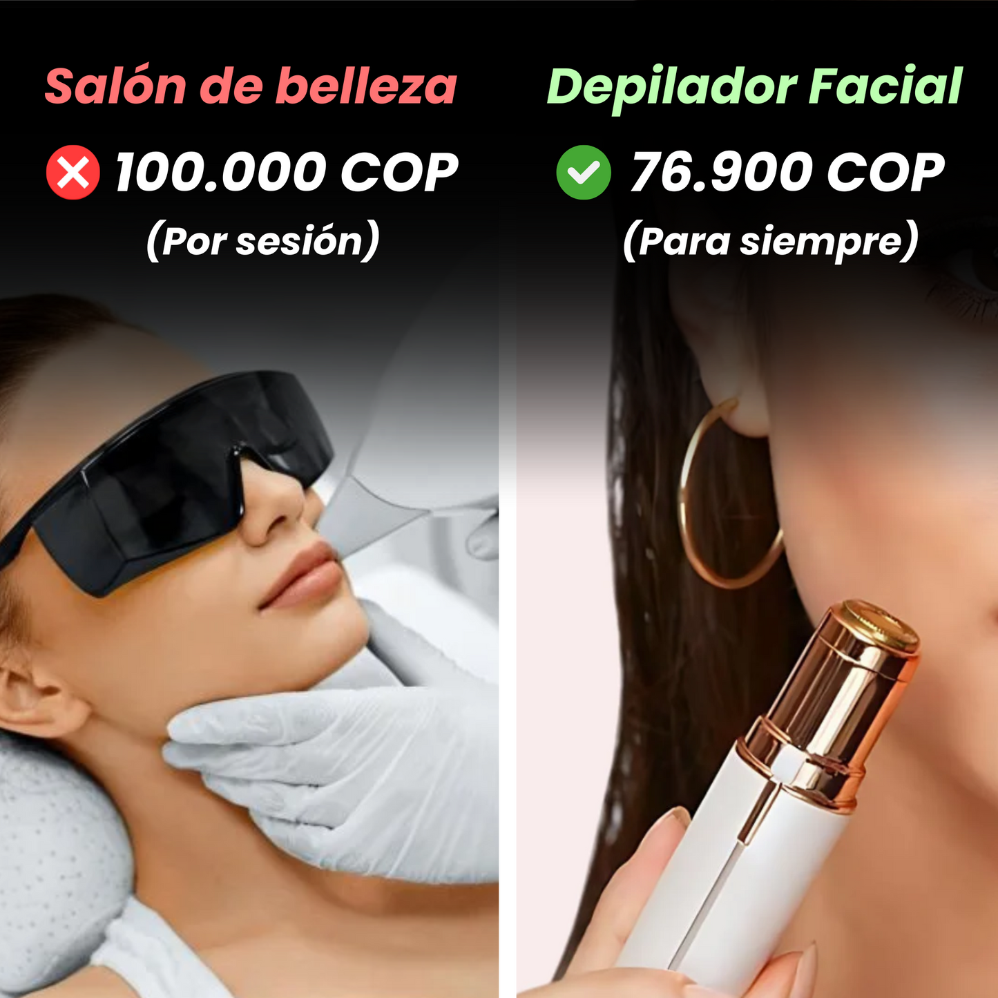 Depilador Facial Recargable - Cuppingo™
