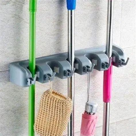 Soporte para Escobas (5 Fijadores)