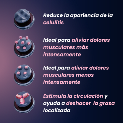 Masajeador Anticelulitis + 4 Cabezales