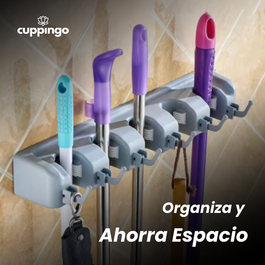Soporte para Escobas (5 Fijadores)